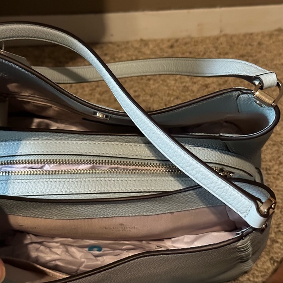 Kate Spade triple compartment shoulder bag in dewy blue. Brand new with tags - Picture 12 of 13